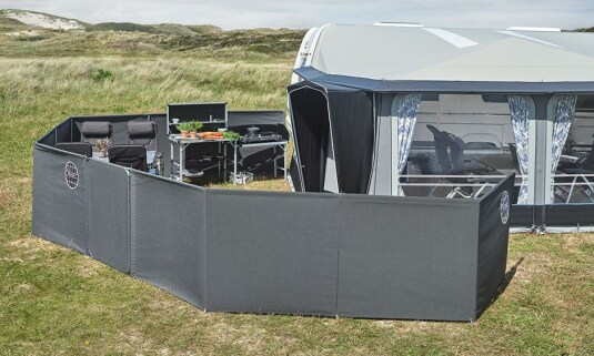 Isabella Windschutztür Eingang für Mega Granite 120cm