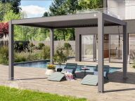 Pergola Deluxe 3 x 3m perlgrau
