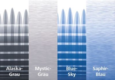 Thule Omnistor 8000 4,50 Tuch Saphir Blau Gehäuse eloxiert Thule Omnistor 8000 4,50 Tuch Saphir Blau Gehäuse eloxiert