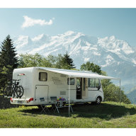 Thule Omnistor 8000 mit Motor 5,00m Gehäuse Creme Weiß Tuch Mystic Grau