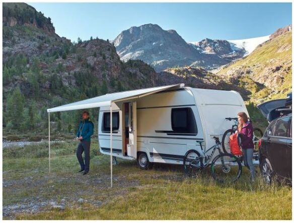 Thule Omnistor 6300 mit Motor, weiß, 5 x 2,5 m, Mystic-Grau Thule Omnistor 6300 mit Motor, weiß, 5 x 2,5 m, Mystic-Grau