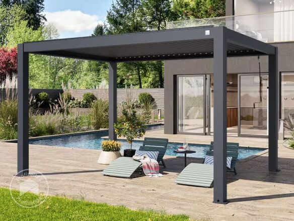 Pergola Deluxe 3 x 4m anthrazit  Pergola Deluxe 3 x 4m anthrazit