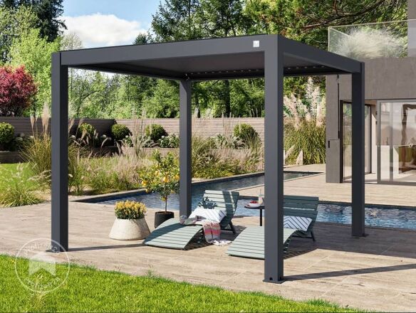 Pergola Deluxe 3 x 3m anthrazit  Pergola Deluxe 3 x 3m anthrazit