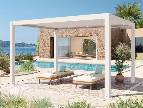 Pergola Deluxe 3 x 4m weiß  Pergola Deluxe 3 x 4m weiß