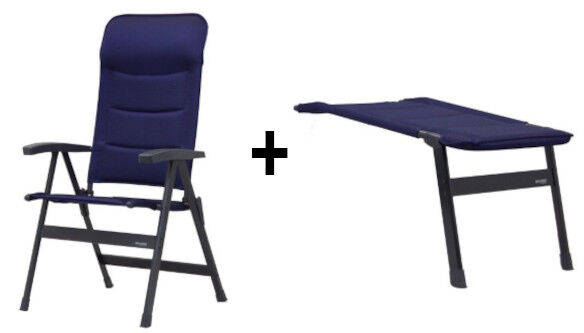 Campingstuhl Sparset Be-Smart Majestic BS + Regina Beinauflagen 